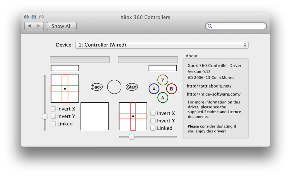 Controller Settings